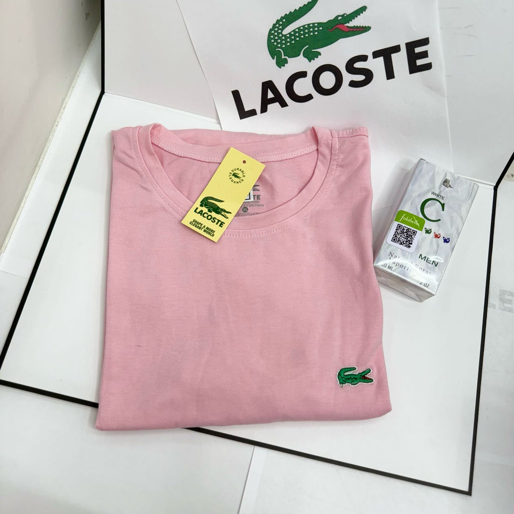 COMBO CAMISETA LACOSTE X 2 + PERFUME