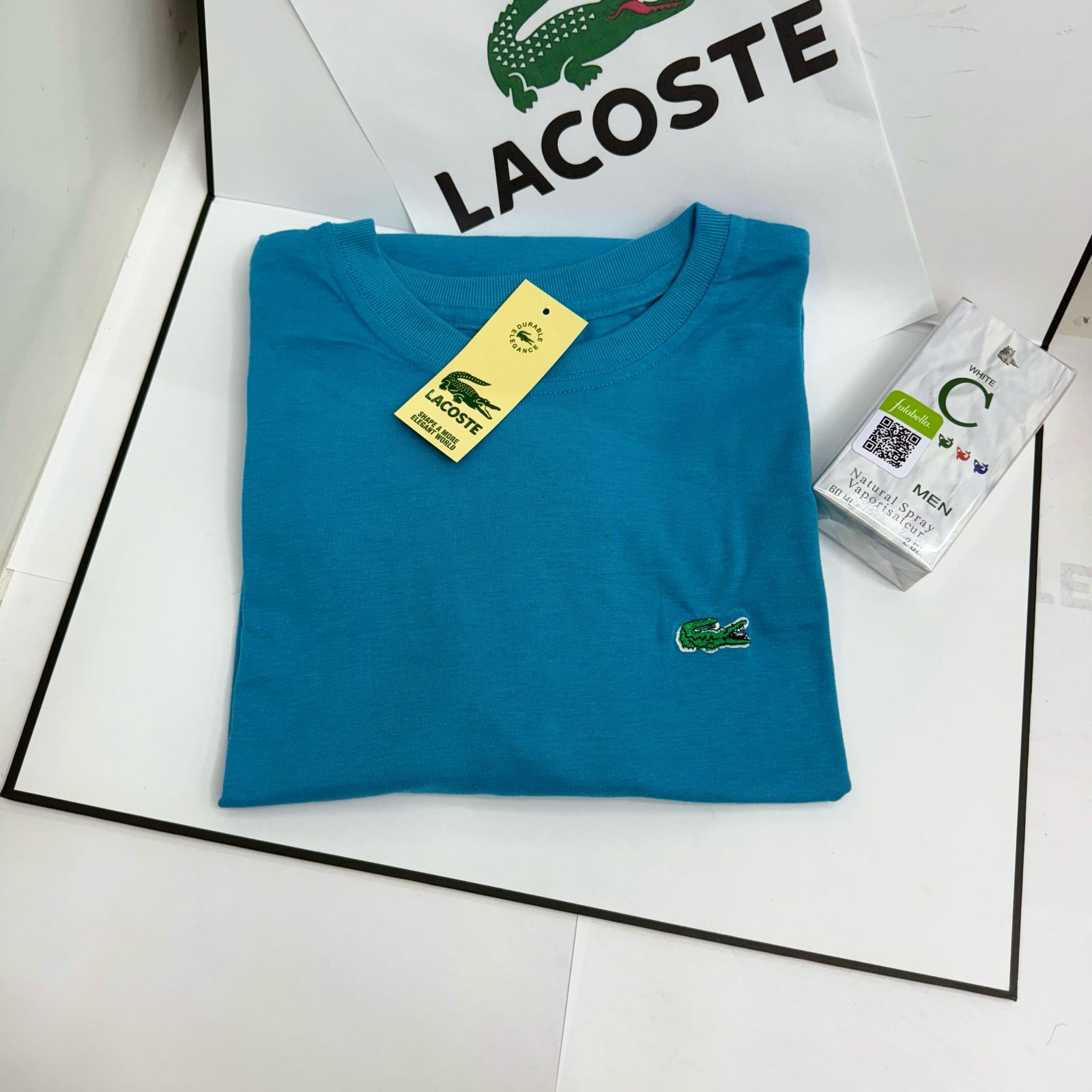 COMBO CAMISETA LACOSTE X 2 + PERFUME