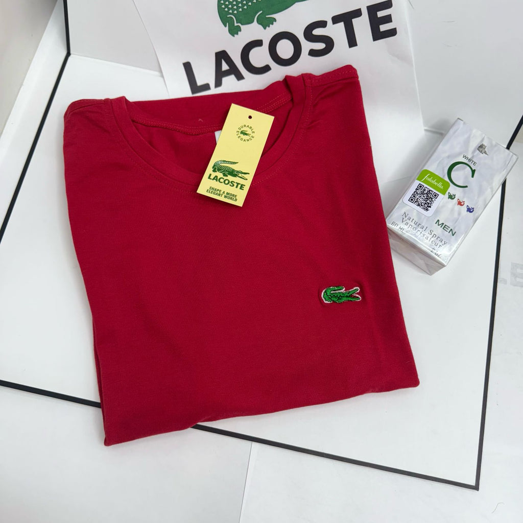COMBO CAMISETA LACOSTE X 2 + PERFUME