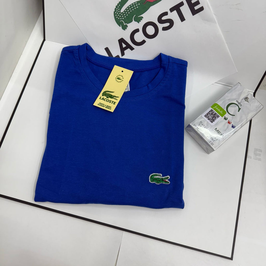 COMBO CAMISETA LACOSTE X 2 + PERFUME