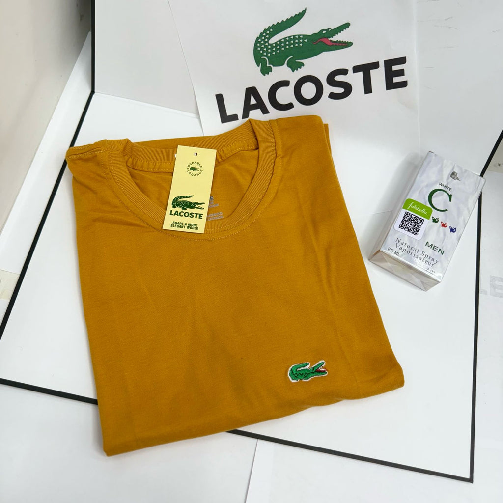 COMBO CAMISETA LACOSTE X 2 + PERFUME