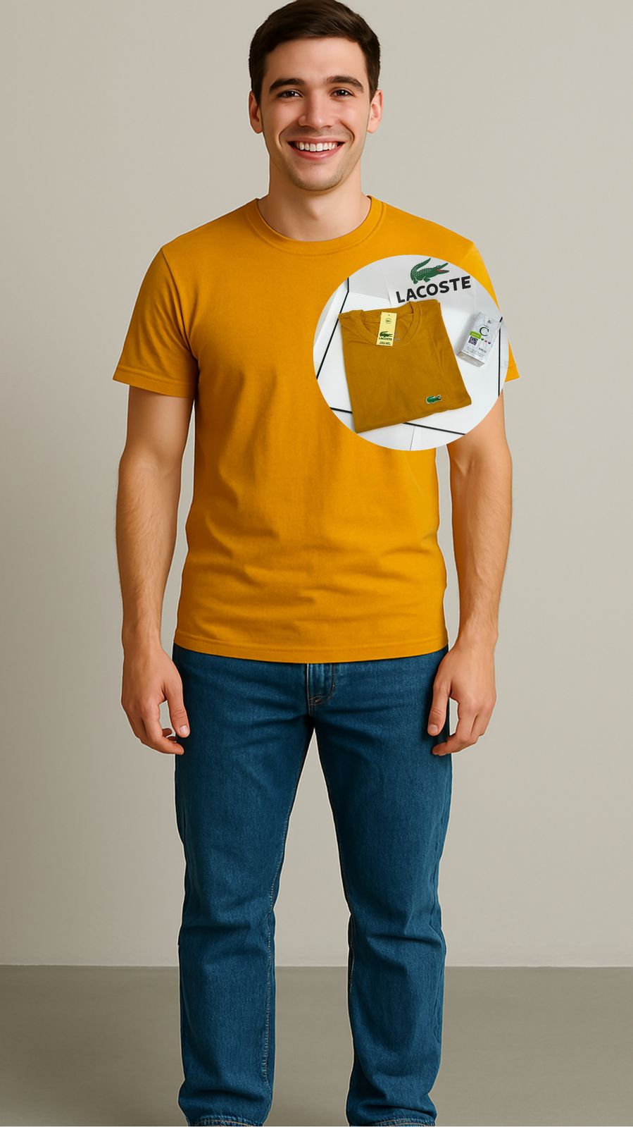 COMBO CAMISETA LACOSTE X 2 + PERFUME